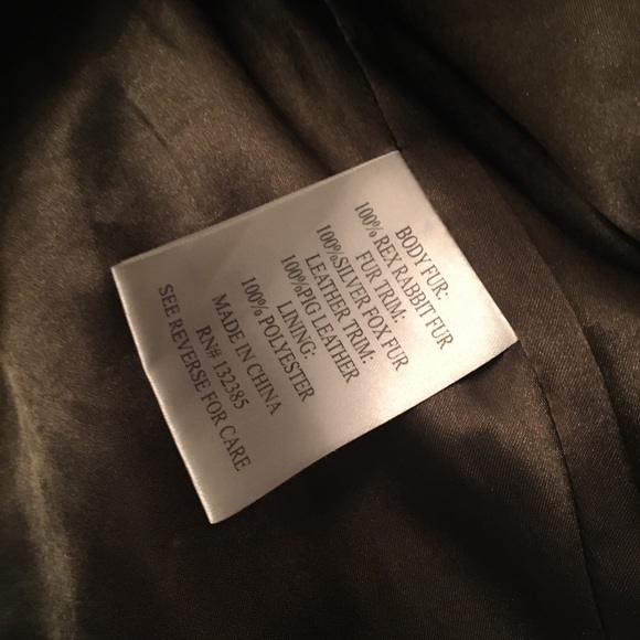 SOLD❌LOVE TOKEN Fox & Rabbit Fur VestGreen Leather - Picture 6 of 7